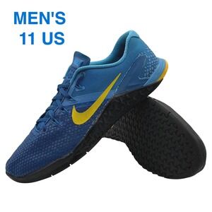 Nike Metcon Training Shoes Men's Size 11 Blue Yellow BV1636-474 Athletic Gym